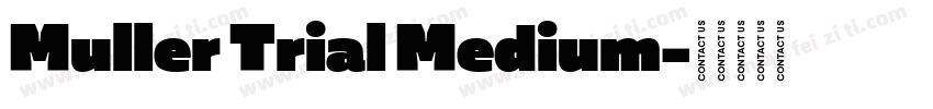 Muller Trial Medium字体转换